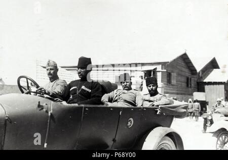 Fotografia di Izzat Pascià e Jamal pascià turco ottomana di comandanti militari in Palestina. Datata 1917 Foto Stock