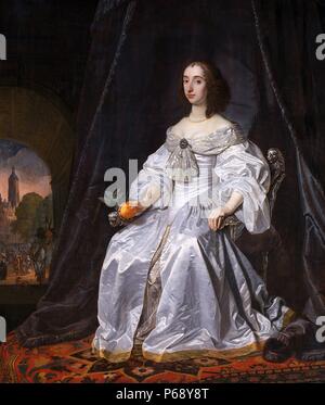 Ritratto di Maria, Princess Royal (1631-1660) Principessa di Orange e la contessa di Nassau come moglie del principe Guglielmo II. Risalenti al XVII secolo Foto Stock