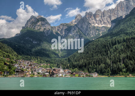 Alleghe, Belluno Dolomiti, Veneto, Italia, Europa Foto Stock