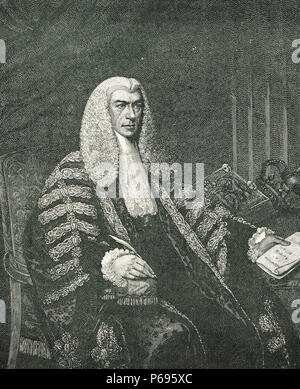 Henry Peter Brougham, primo Baron Brougham e Vaux, statista britannico, Lord Cancelliere della Gran Bretagna Foto Stock