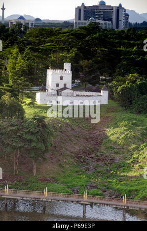 Fort Margherita, sulle rive del fiume Sarawak a Kuching, ora un heritagemuseum, BRooke Gallery Foto Stock