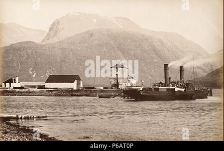 Ben Nevis da Corpach circa 1880, Scotland, Regno Unito Foto Stock