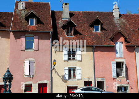 Francia FRANCHE COMTE, dipartimento del Giura (39), Lons-le-Saunier, Comedie square Foto Stock
