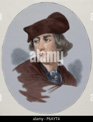 Henry Lee III (1756-1818). American Patriot. Incisione nella storia universale, 1885. Colorati. Foto Stock