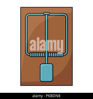Mouse design trap isolati su sfondo bianco Illustrazione Vettoriale