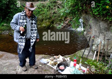 Mesada - sciamanesimo in ' SALALA Las Huaringas ' - HUANCABAMBA.. Dipartimento di Piura .PERÙ Foto Stock