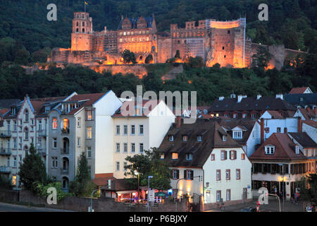 Germania, Baden-Württemberg, Heidelberg, Castello, Foto Stock
