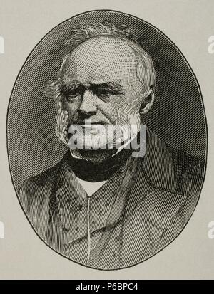 Charles Lyell (1797-1875). Giurista britannica e geologo. Incisione. Storia Universale, xix secolo. Foto Stock