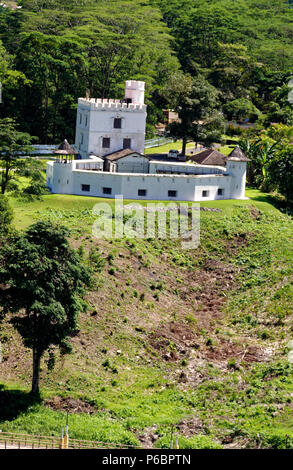 Fort Margherita, sulle rive del fiume Sarawak a Kuching, ora un heritagemuseum, BRooke Gallery Foto Stock