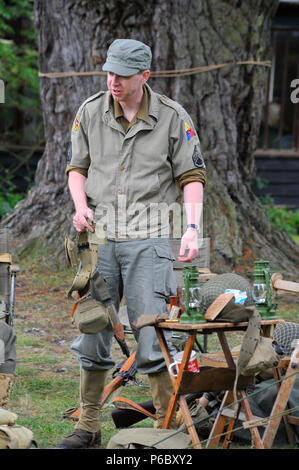 WW2 rievocazione storica, Home front Michelham Priory Foto Stock