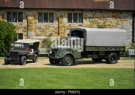 WW2 rievocazione storica, Home front Michelham Priory Foto Stock