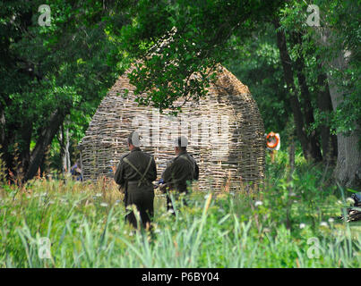 WW2 rievocazione storica, Home front Michelham Priory Foto Stock