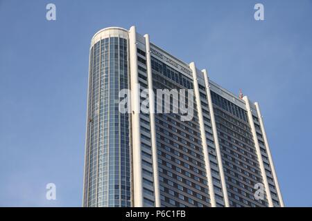 TOKYO, Giappone - 12 Aprile 2012: L'Hotel Tokyo Dome in Bunkyo Ward, Tokyo. Il Giappone è visitato da 13.4 milioni di turisti stranieri ogni anno. Foto Stock