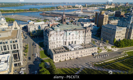 Montreal City Hall, Hôtel de Ville de Montréal, Montreal, Quebec, Canada Foto Stock