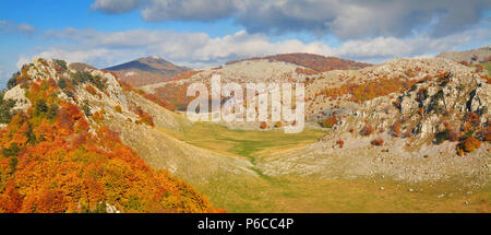 Paesaggio girato nei Carpazi romeni Foto Stock