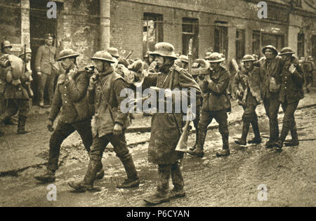 La guerra mondiale i feriti, ww1, la prima guerra mondiale, la prima guerra mondiale Foto Stock
