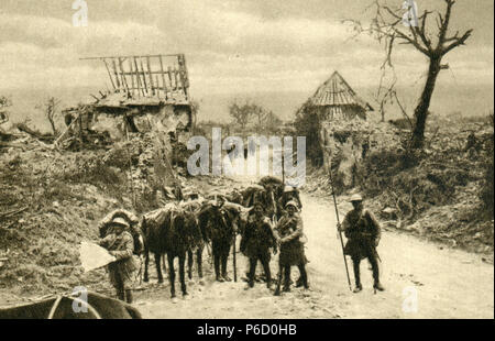 La prima guerra mondiale, cavalleria, soldati britannici, ww1, la prima guerra mondiale, la prima guerra mondiale Foto Stock