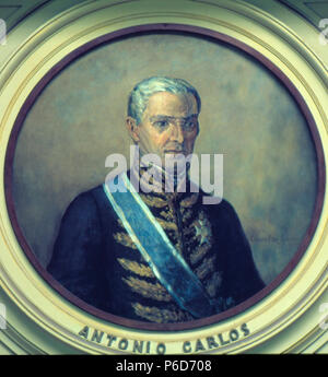 . Retrato de Antonio Carlos Ribeiro de Andrada . Português: Obra que integra o acervo do Museu Paulista da USP. . 1925 75 Silva, Oscar Pereira da - Retrato de Antonio Carlos Ribeiro de Andrada Foto Stock