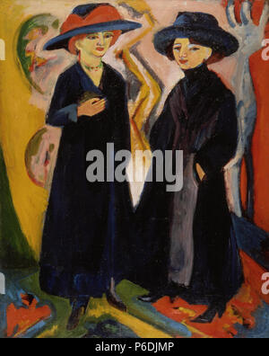 . Due donne . Due donne . 1911-1912/1922 59 Kirchner - Zwei Maedchen Foto Stock
