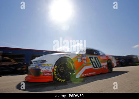 Di Joliet, in Illinois, Stati Uniti d'America. Il 29 giugno, 2018. Chase Briscoe (60) è pronta per la pratica per la Overton's 300 alla gara motociclistica su pista di Chicagoland in Joliet, Illinois. Credito: Stephen A. Arce/ASP/ZUMA filo/Alamy Live News Foto Stock