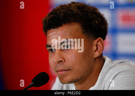 Il dele Alli di Inghilterra durante un'Inghilterra conferenza stampa presso Repino Cronwell Park Hotel il 30 giugno 2018 in Repino, San Pietroburgo, Russia. (Foto di Daniel Chesterton/phcimages.com) Foto Stock