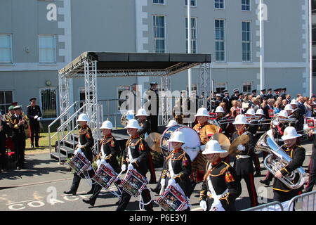 Vigore il giorno, Llandudno, Wales UK, Sabato 30 Giugno 2018. Princess Anne e Theresa Maggio, frequentando le forze armate giorno Llandudno. Carta di credito/Mike Clarke/ Alamy Live News Foto Stock