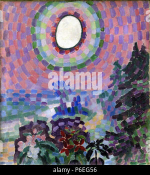 71 Robert Delaunay, c.1906, Paysage au disque solaire, olio su tela, 54 x 46 cm, Musée National d'Art Moderne Foto Stock