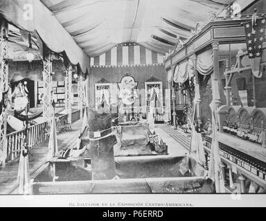 Español: Pabellón de El Salvador en la Exposición Centroamericana de 1897 en Guatemala. Gobierno del generale José María Reina Barrios. 1897 42 ExpoCebtroamericana1897 04 Foto Stock