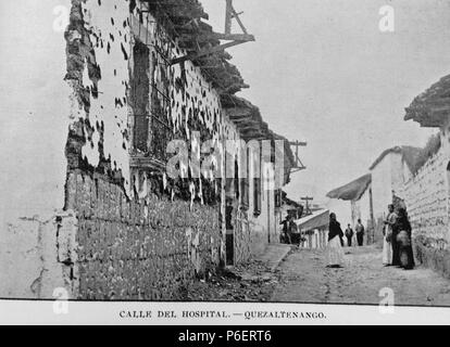Español: Imágenes de Quetzaltenango tras los combates de la Revolución Quetzalteca en septiembre de 1897. 1 Dicembre 1897 59 La Ilustracion Pacifico Revolucion de occidente 1897 04 Foto Stock