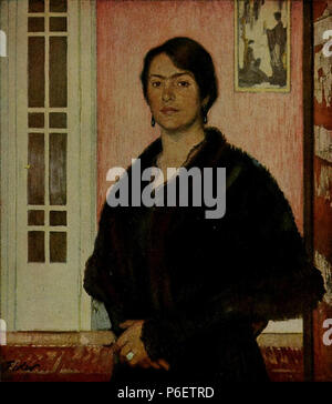 49 Fritz Erler - Bildnis der Gattin (Anna Hörger), 1916 Foto Stock