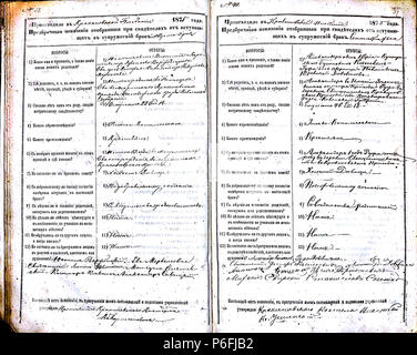 . Krekenavos RKB 1874-1882 priešsantuokin?s apklausos knyga. Krekenavos Šv?. Mergel?s Marijos ?mimo ? Dang? 1874-1882 bazilikos incontrato? Priešsantuokin?s apklausos knyga . N/A 58 Krekenavos RKB 1874-1882 PS apklausos knyga 037 Foto Stock