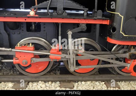 Gabor locomotiva a vapore da Krauss & Company, Monaco di Baviera 1890 di Nikola Tesla Museo Tecnico a Zagabria in Croazia, Foto Stock