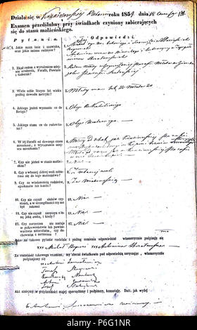 . Krekenavos RKB 1855-1860 priešsantuokin?s apklausos knyga. Krekenavos Šv?. Mergel?s Marijos ?mimo ? Dang? 1855-1860 bazilikos incontrato? Priešsantuokin?s apklausos knyga . N/A 54 Krekenavos RKB 1855-1860 PS apklausos knyga 240 Foto Stock
