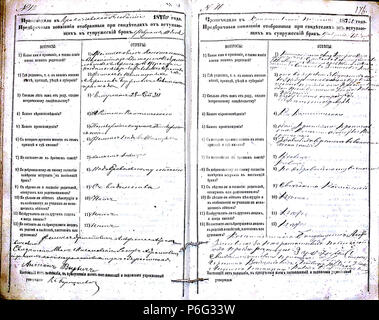 . Krekenavos RKB 1874-1882 priešsantuokin?s apklausos knyga. Krekenavos Šv?. Mergel?s Marijos ?mimo ? Dang? 1874-1882 bazilikos incontrato? Priešsantuokin?s apklausos knyga . N/A 58 Krekenavos RKB 1874-1882 PS apklausos knyga 176 Foto Stock
