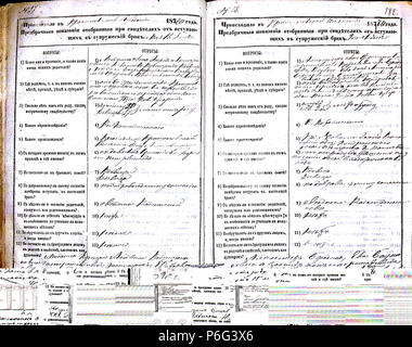 59 Krekenavos RKB 1874-1882 PS apklausos knyga 182 Foto Stock