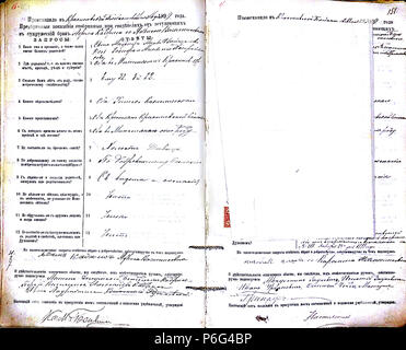 . Krekenavos RKB 1894-1904 priešsantuokin?s apklausos knyga. Krekenavos Šv?. Mergel?s Marijos ?mimo ? Dang? 1894-1904 bazilikos incontrato? Priešsantuokin?s apklausos knyga . N/A 62 Krekenavos RKB 1894-1904 PS apklausos knyga 156 Foto Stock