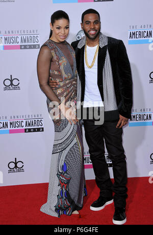 Jordin Sparks e Jason Derulo al quarantesimo American Music Awards 2012 presso il Nokia Theatre di Los Angeles.Jordin Sparks e Jason Derulo  488 evento nella vita di Hollywood - California, tappeto rosso Evento, STATI UNITI D'AMERICA, industria cinematografica, celebrità, fotografia, Bestof, arte cultura e intrattenimento, Topix celebrità moda, migliori della vita di Hollywood, evento nella vita di Hollywood - California, moquette rossa e dietro le quinte, ,arti della cultura e del divertimento, fotografia, inchiesta tsuni@Gamma-USA.com , Musica celebrità, musicista, Music Group, 2012 Foto Stock