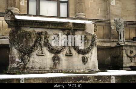Sarcofago romano. Museo archeologico. Istanbul. La Turchia. Foto Stock