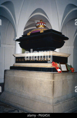 Horatio Nelson tomba,San Paolo cattedrale,Londra Foto Stock