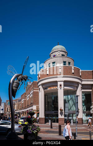 Watford Town Center, Hertfordshire, England, Regno Unito Foto Stock
