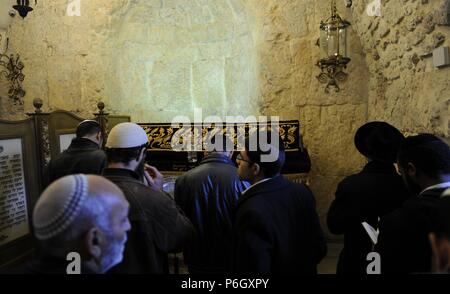 Israele. Gerusalemme. Convento di San Francesco. Il monte Sion. Re Davide tomba. Foto Stock