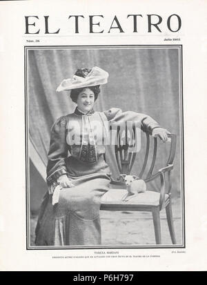 1905-07-01, El Teatro, Teresa Mariani, Kaulak. Foto Stock