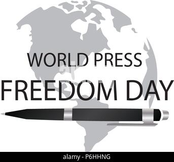 Giornata mondiale della libertà di stampa Illustrazione Vettoriale