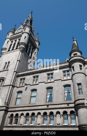 Regno Unito, Scozia, Aberdeen, storica Vecchia Aberdeen. La Old Town House, la casa originale del Burgh del governo locale, c.1789. Foto Stock