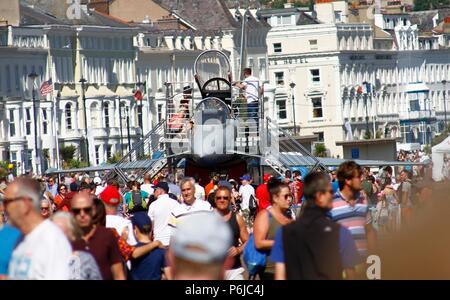 Llandudno, Galles del Nord, Regno Unito. 30 GIU, 2018. Forze armate alle celebrazioni del giorno in Llandudno North Wales credit Ian Fairbrother/Alamy Live News Foto Stock