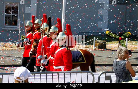 Llandudno, Galles del Nord, Regno Unito. 30 GIU, 2018. Forze armate alle celebrazioni del giorno in Llandudno North Wales credit Ian Fairbrother/Alamy Live News Foto Stock