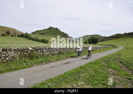 Parkhouse collina nella parte superiore della valle di colomba, Derbyshire Dales, Parco Nazionale di Peak District, Inghilterra. Foto Stock