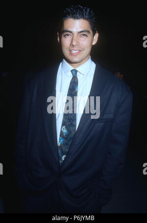 LOS ANGELES, CA - 14 dicembre: Attore Rawley Valverde assiste una premiere sul dicembre 14, 1991 a Los Angeles, California. Foto di Barry re/Alamy Stock Photo Foto Stock