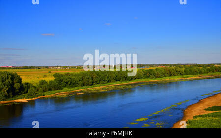 Fiume Semislavka in Voskresensk, Russia Foto Stock