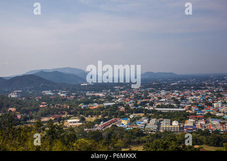 Vista della città dal punto di vista di Hua Hin Foto Stock